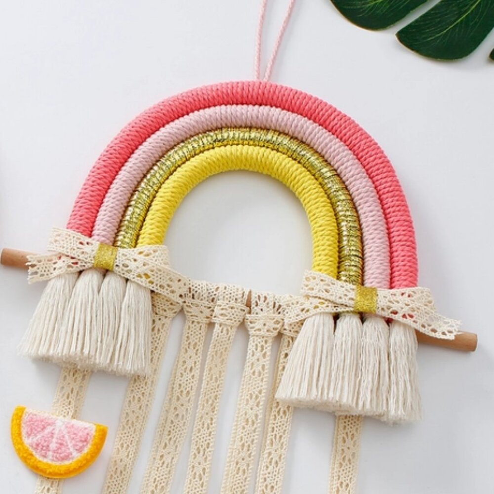 Rainbow Hairpin Display wall hanging